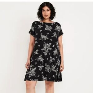 Old Navy Black Floral Mini Dress